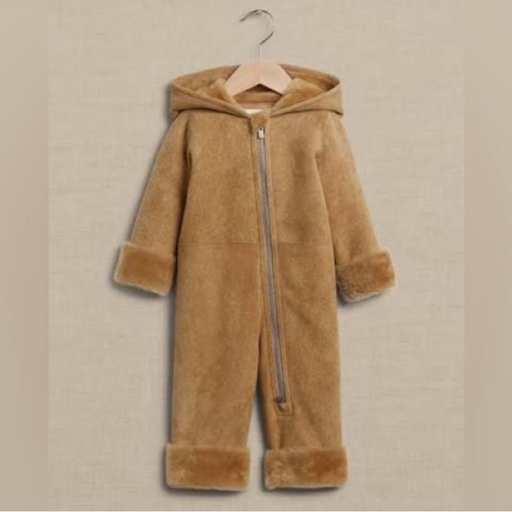 NWT Banana Republic Tan Fur Lined Winter Suit